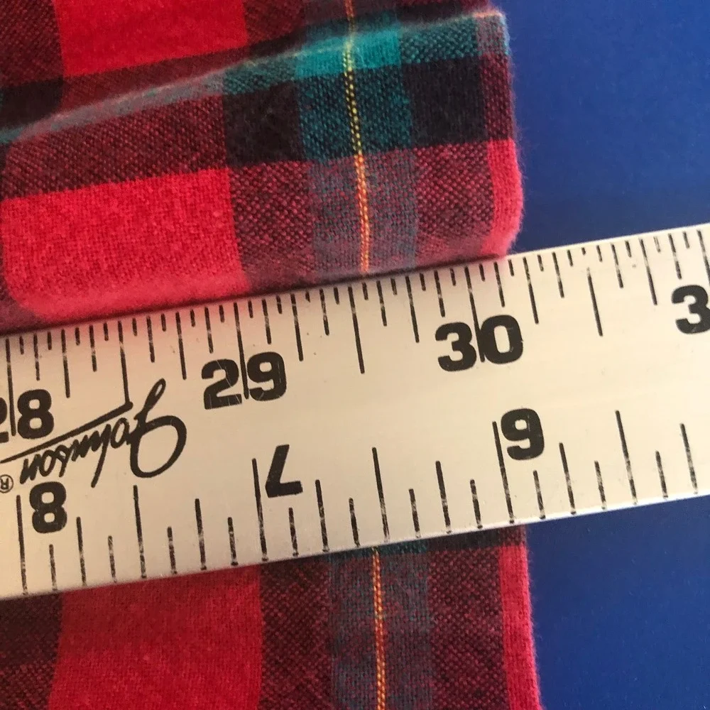 90s Vintage Gymboree Scottie Dog Plaid Holiday Dress Peter Pan Girls XL 5/6